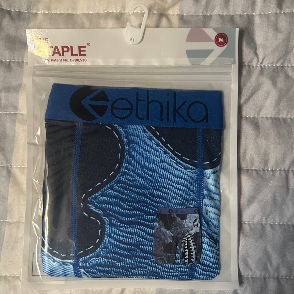 Ethika Blue Patterned Boxer Briefs
